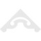 Ekena Millwork Pitch Northwest Architectural Grade PVC Gable Pediment, 48"W x 24"H x 1"P (12/12) GPP048X024X100NOR - alternate 5